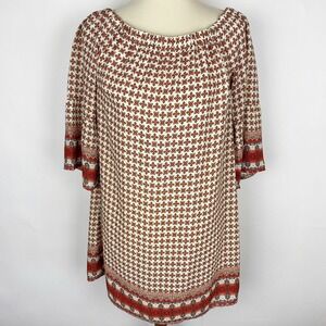 Carolina Belle Floral Print Off Shoulder Sheath Dress Women‎ Size 2